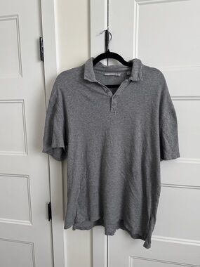 Vince Grey Short Sleeve Men’s Polo | 100% Cotton